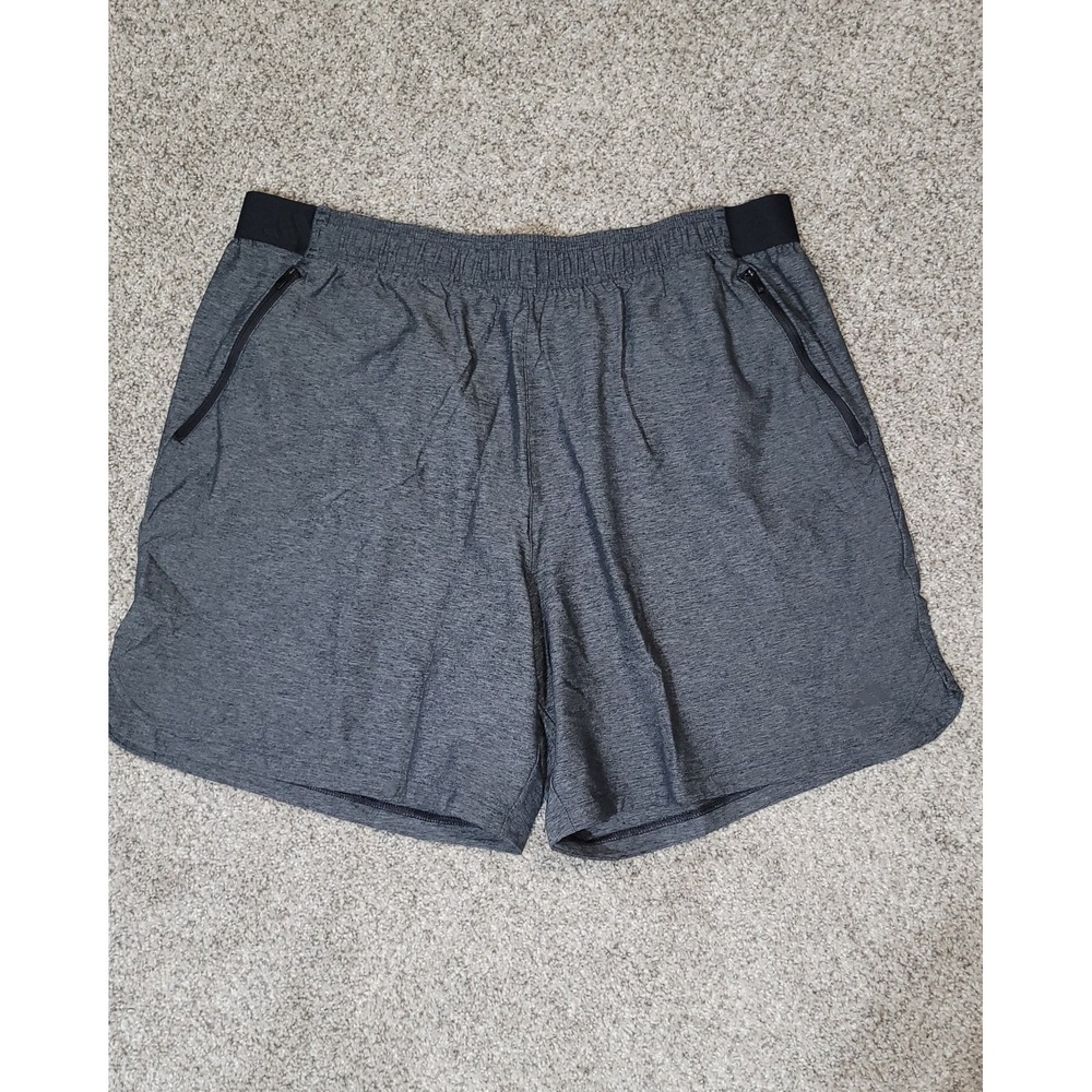 Adidas Mens 2XL Axis Woven 4.0 Shorts Gym Training IS5508 Black White 7" Inseam